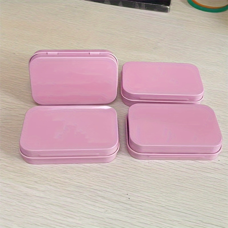 4pcs Small Iron Box Ornament USB Storage Box Travel Portable Divided Box Jewelry Box, Baskets, Bins & Containers for Home