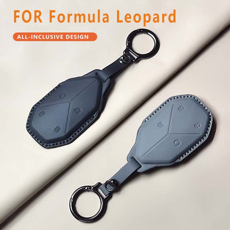 Car Remote Key Case Cover For BYD Equation Formula Leopard 5 8 3 Leather Keychain Durable Luxury Protector Holder Accessories