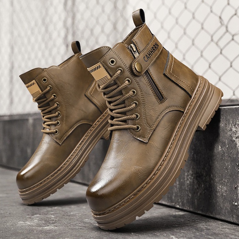 Winter Outdoor Leather Men Boots Ankle Boots Lightweight Couple Casual Boots Classic Handmade Boots Designer Women Work Boots