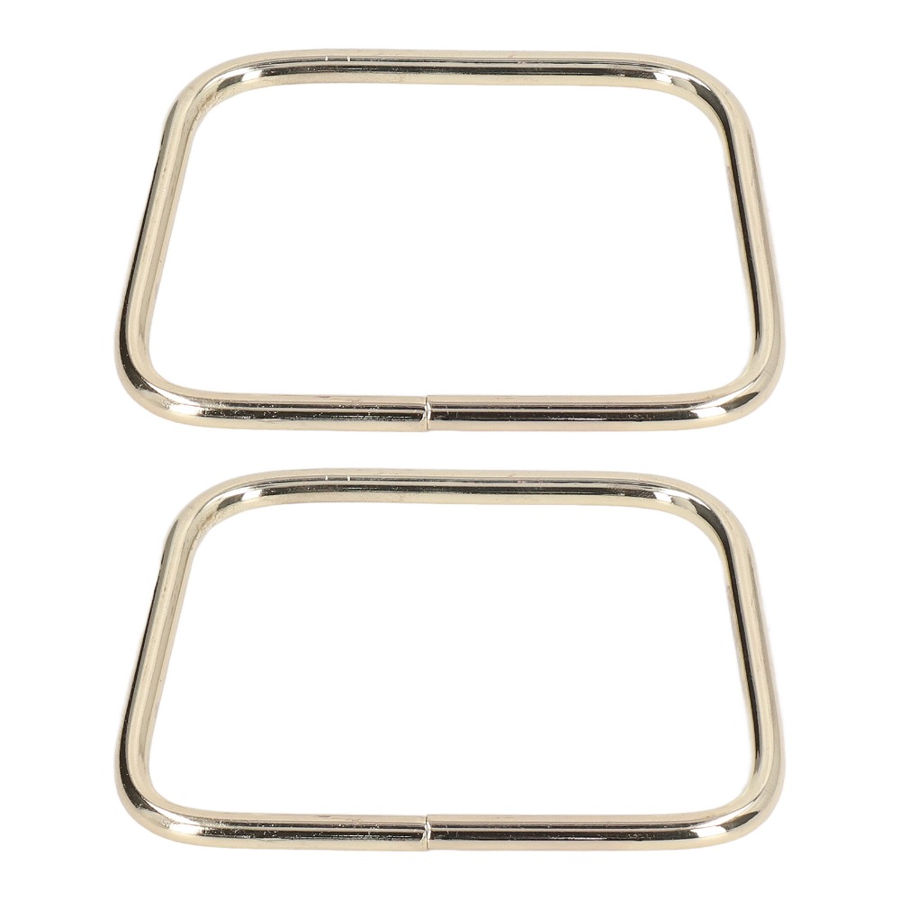 2pcs Purse Making Gold Handbag Handles Trapezoid Shape Iron Metal Handles Glossy Finish Bag Handle Replacement Purse Making