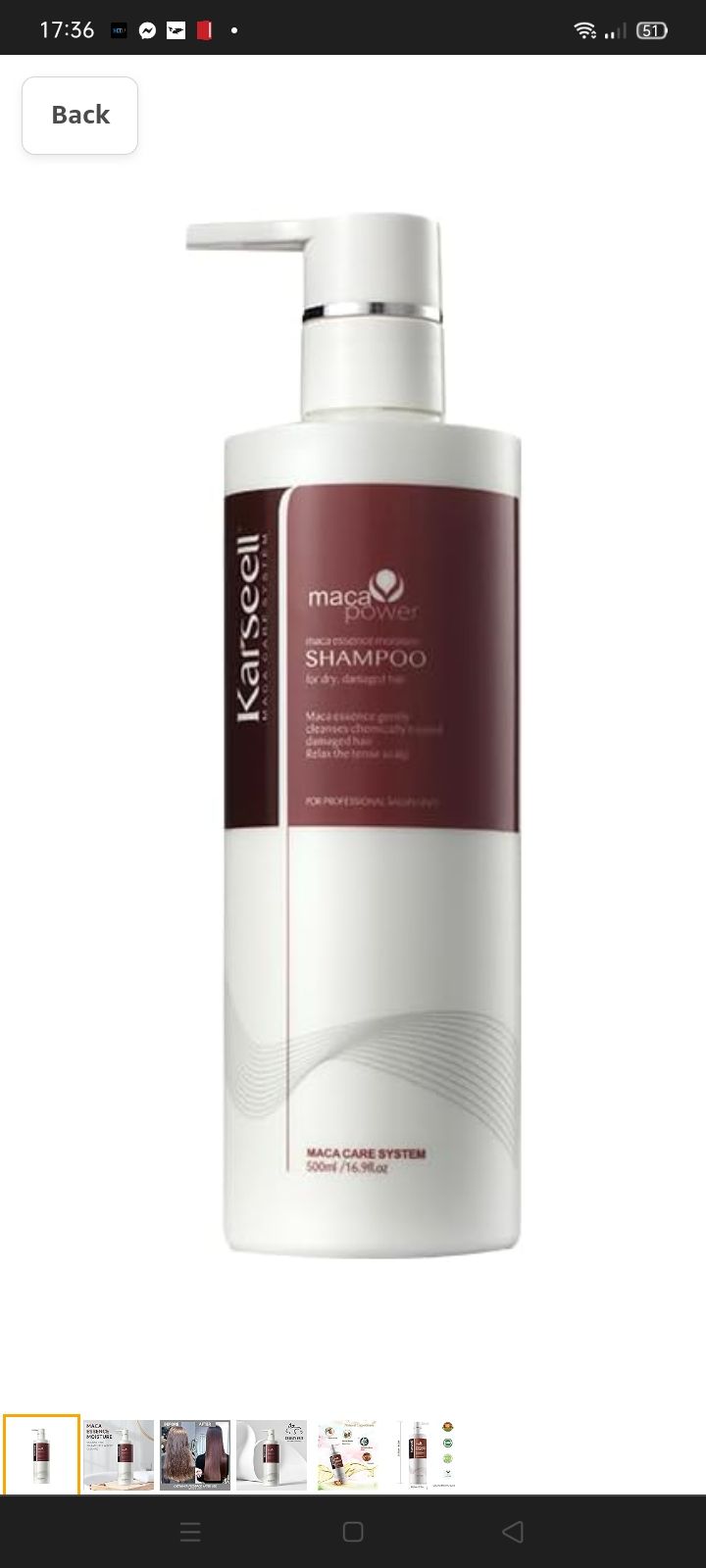 KARSEELL MACA POWER CONDITIONER FOR DRY DAMAGED HAIR 500ML