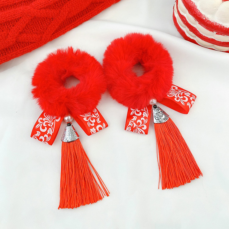 1Pair Girl's Chinese Style New Year Headband Hair Clip, Chinese Knot Hair Accessory, New Year Gift Jewelry, Festive