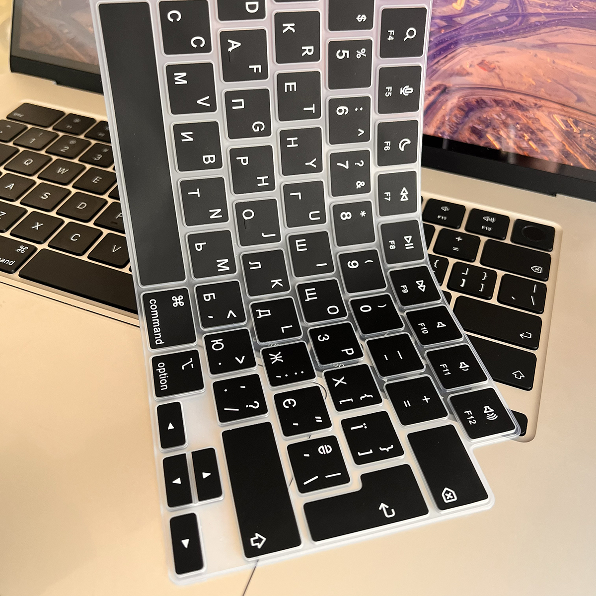 Laptop Ukrainian keyboard cover Silicone for MacBook Air/Pro M1 M2 M3 M4 M5 A3113 A3240 A2918 A2992 A3112 A3185 A3401 A3434
