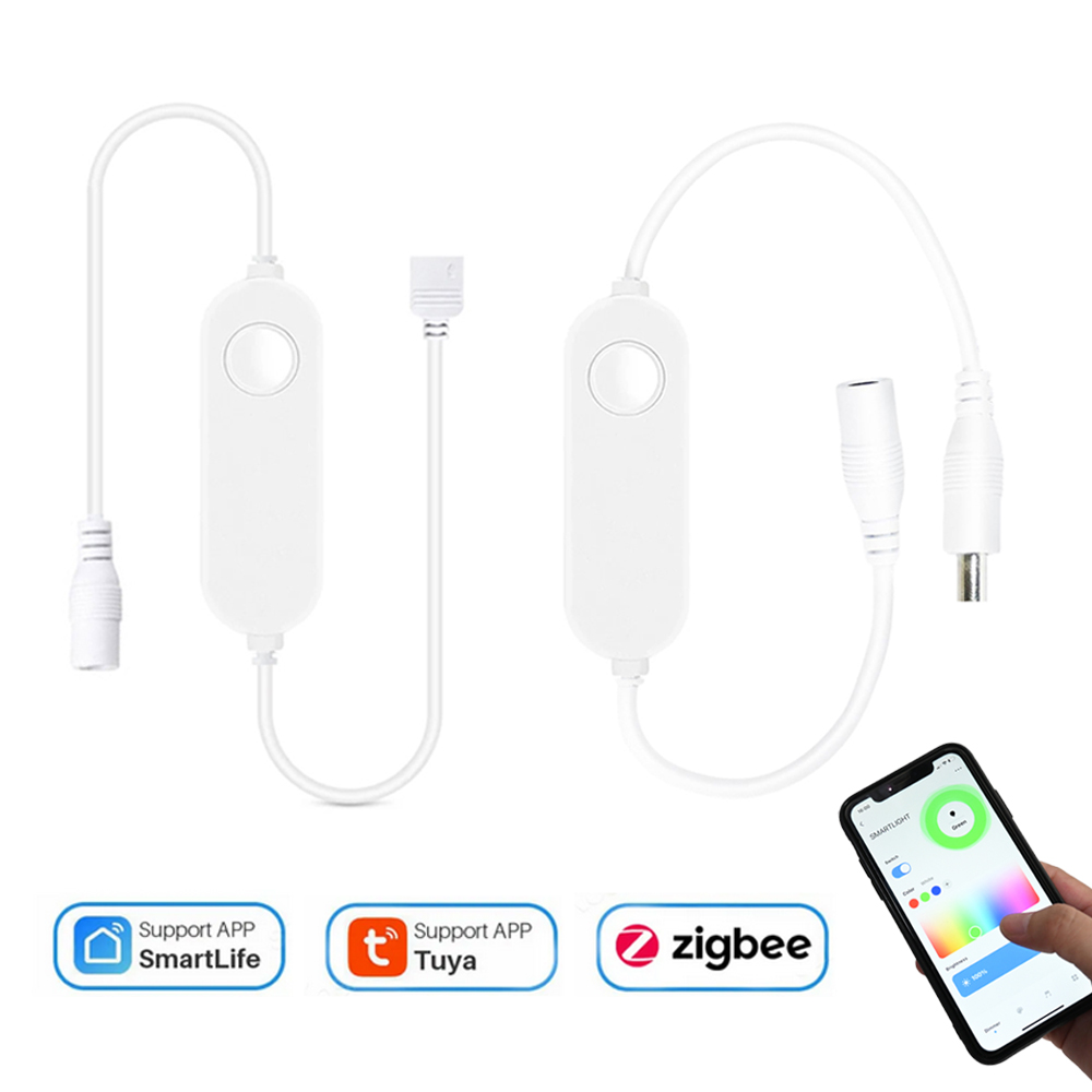 12V-24V Zigbee3.0 WiFi Single Color/RGB LED Light Strip Wireless Controller For Tuya Alexa Smartthings Gateway Bridge