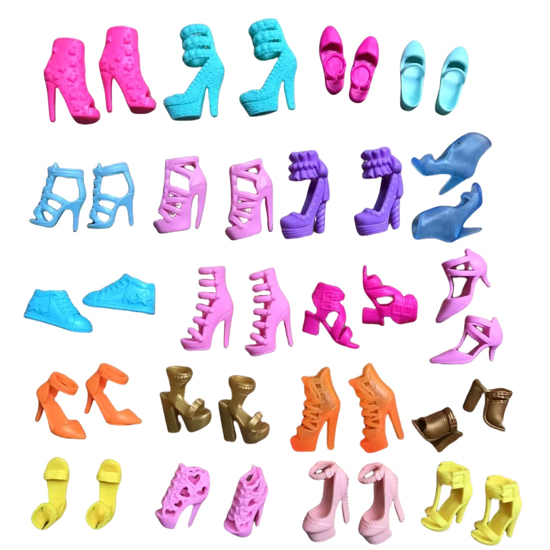 1/6 Original Doll Shoes Sandals Yellow Pink Gold Purple Color Doll Shoes DIY Doll Parts Accessories One pair only