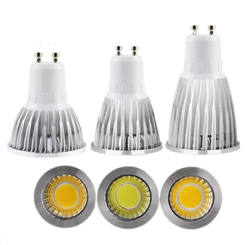 10pcs Super Bright LED Spotlight Bulb GU10 Light LED 110V 220V AC 3W 5W 7W LED GU5.3 GU10 COB LED lamp light GU10 LED GU5.3