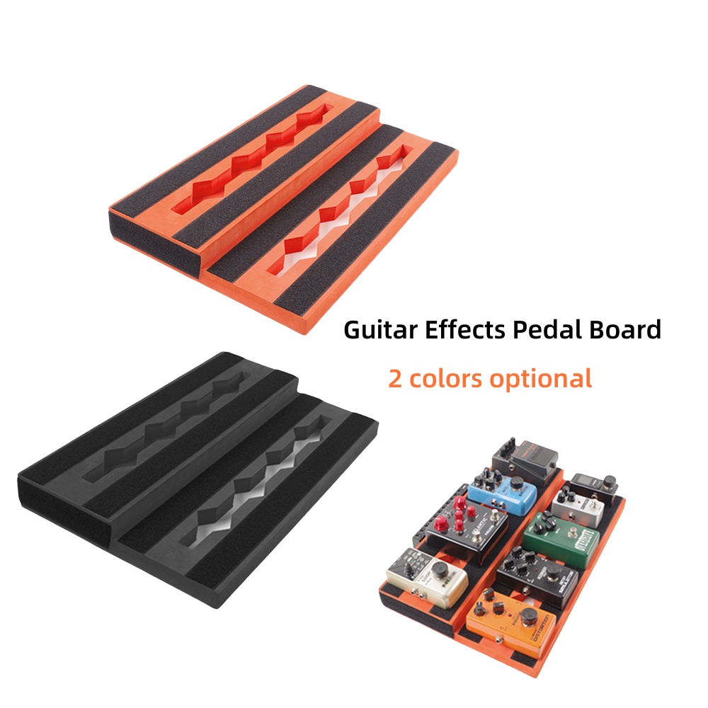 Guitar Effects Pedal Board Non-slip Guitar Pedal Board Portable Lightweight EVA Guitar Bass Pedalboard for Performances