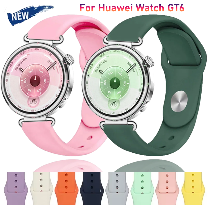18mm 20mm 22mm Silicone Strap For Huawei Watch 5/GT6-5-4 Pro 46mm 41mm 42mm Sports Soft Bracelet For Xiaomi Watch S4 41mm Correa