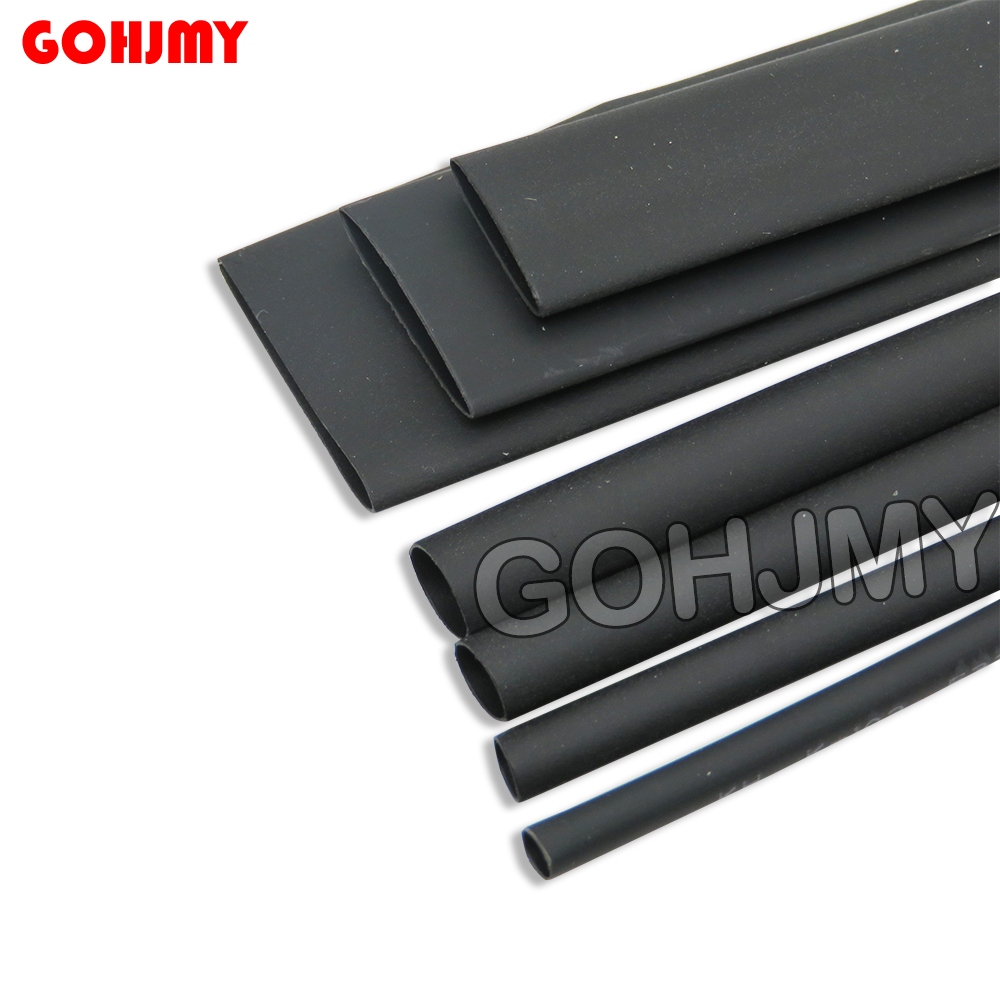 2 Meters Heat Shrink Tube Black 2:1 7mm 8mm 9mm 10mm 11mm 12mm 14mm 15mm 16mm 18mm Heatshrink Tubing Sleeving Wrap Wire