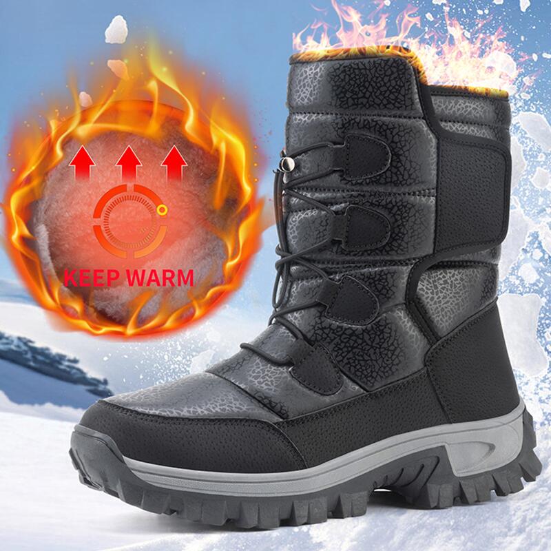 2026 High Quality Warm Snow Boots New Winter Boots Lace-up Comfortable Ankle Boots Outdoor Waterproof Hiking Boots