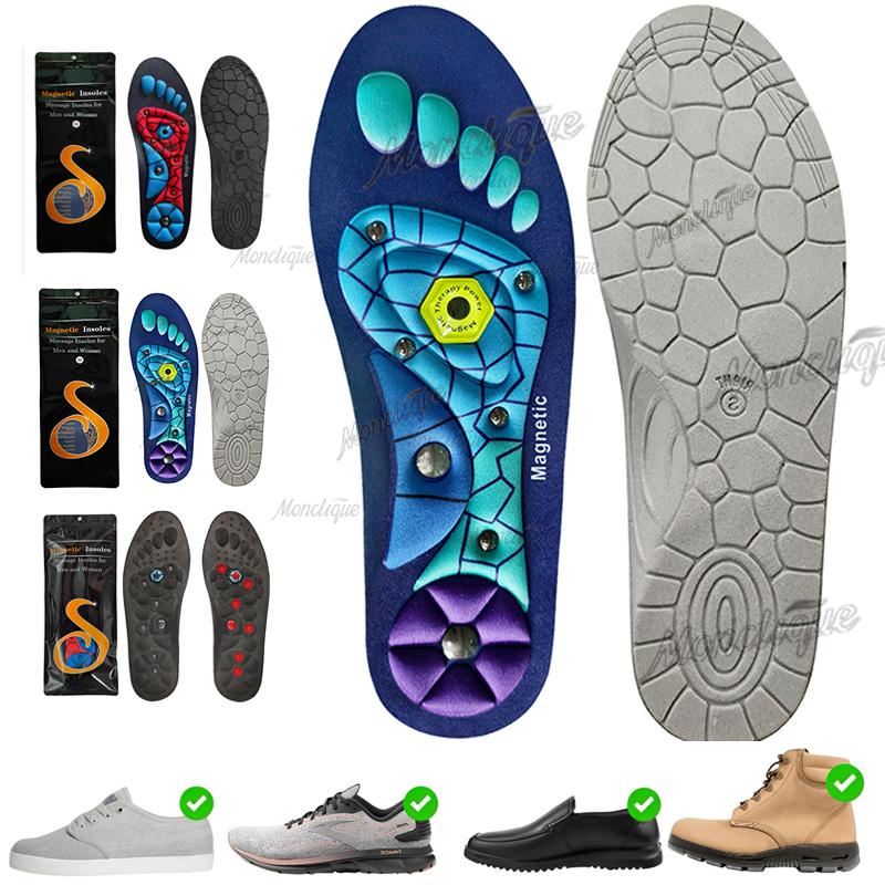 1 Pair Magnetic Therapy Massage Insoles Unisex Sports Insole Anti-fatigue Health Care Shoe Insert Arch Support Orthopedic insole
