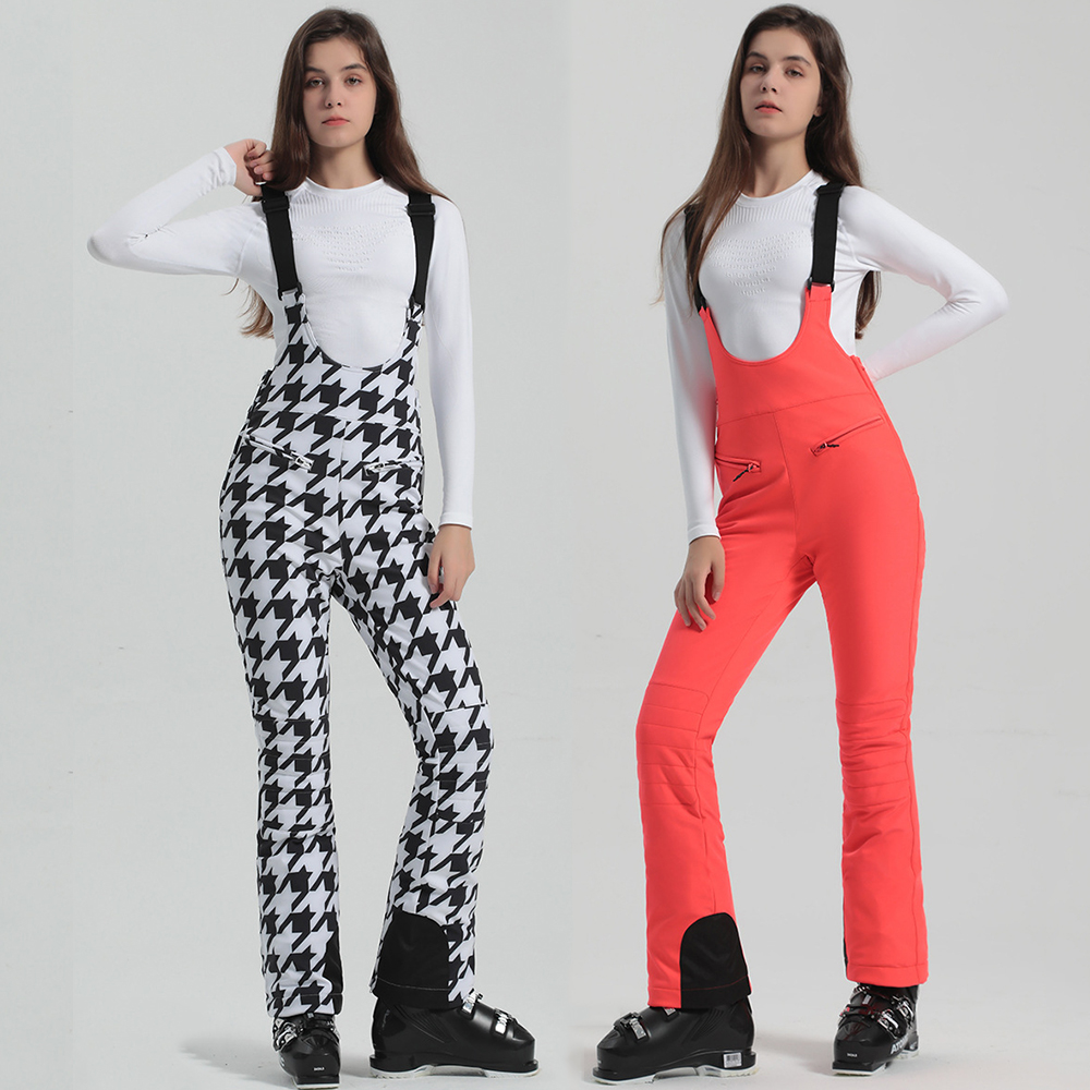 Winter New Skiing Pants 2025 Female Slim Snow Trousers Women Sport Windproof Ski Overalls Outdoor Mountain Snowboard Jumpsuits