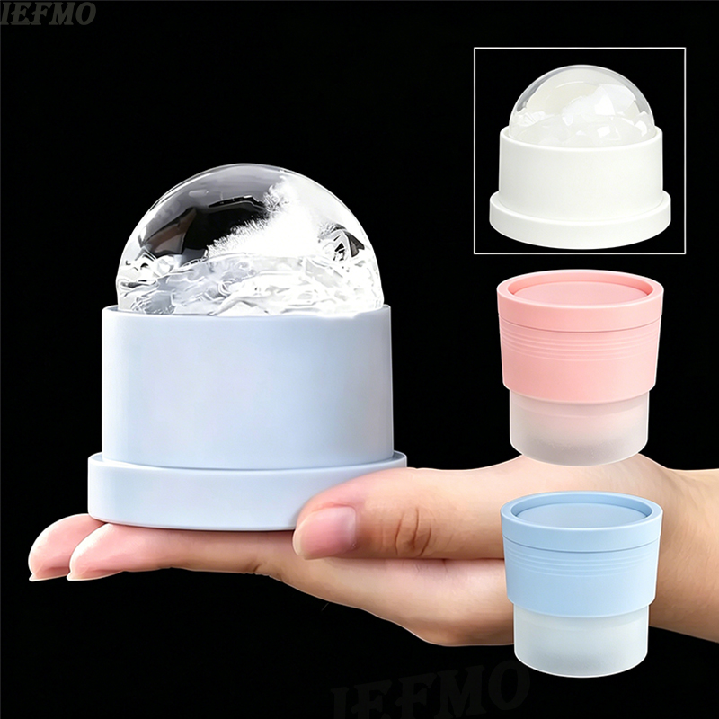 1/3PC Silicone Round Ice Hockey Mold Maker Large Spherical Ice Cube Grinder Suitable for Bar Home Kitchen Supplies