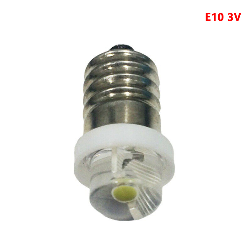 (YY)1PC 2025 New 0.5W E10 Screw LED Upgrade Flashlight Bulb 3V 4.5V 6V LED Light Lamp Replacement Flashlight Bulbs