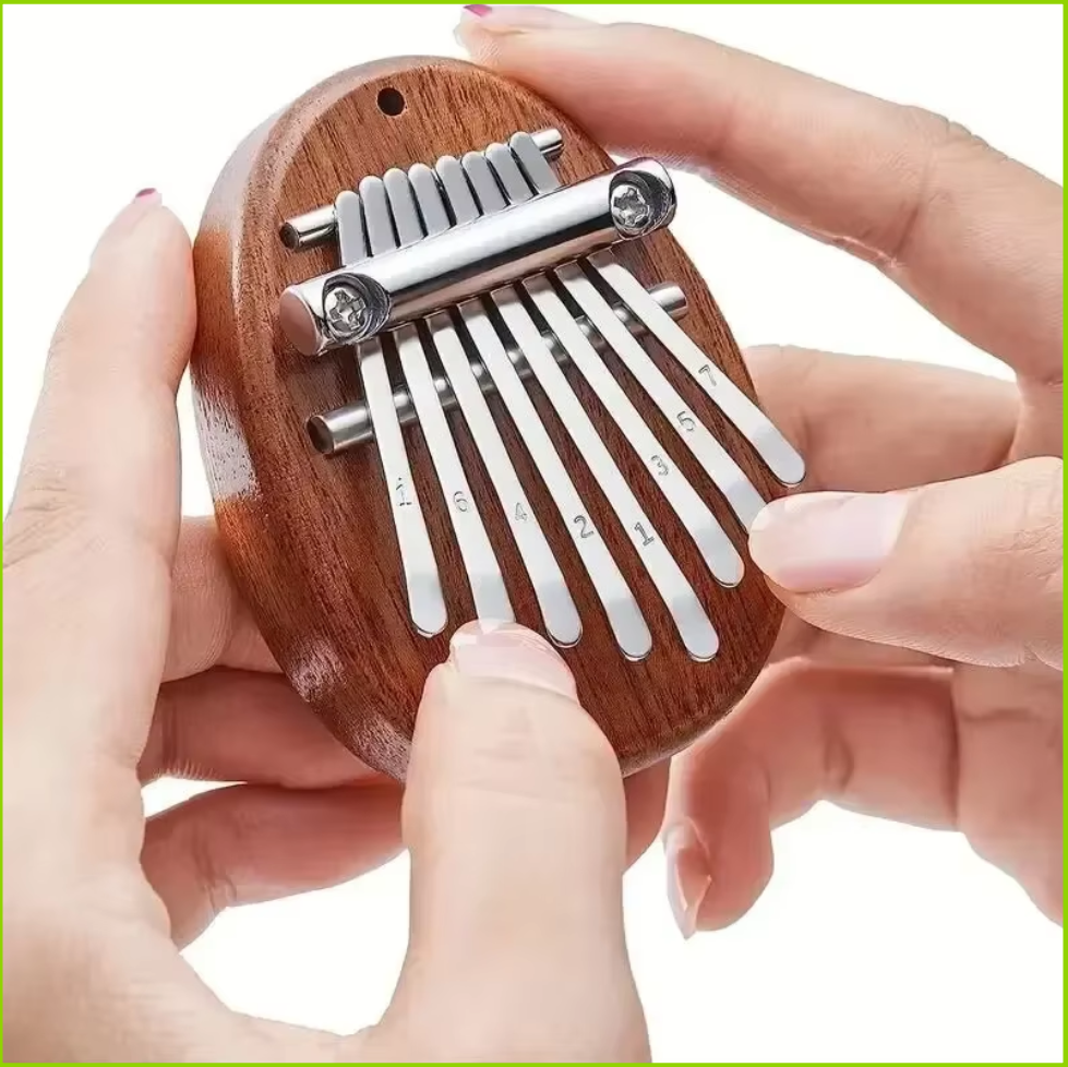 8 Key Mini Wooden Kalimba High Quality Exquisite Finger Thumb Piano Marimba Musical Good Accessory Pendant