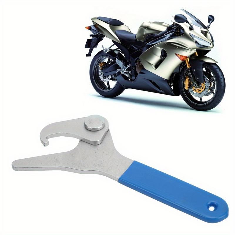 1Pc Shock Preload Adjusting Tool Motorcycle Shock Spanner Wrench Adjustable Hooked Jaw Anti Slip for 35mm To 75mm Spring Collars