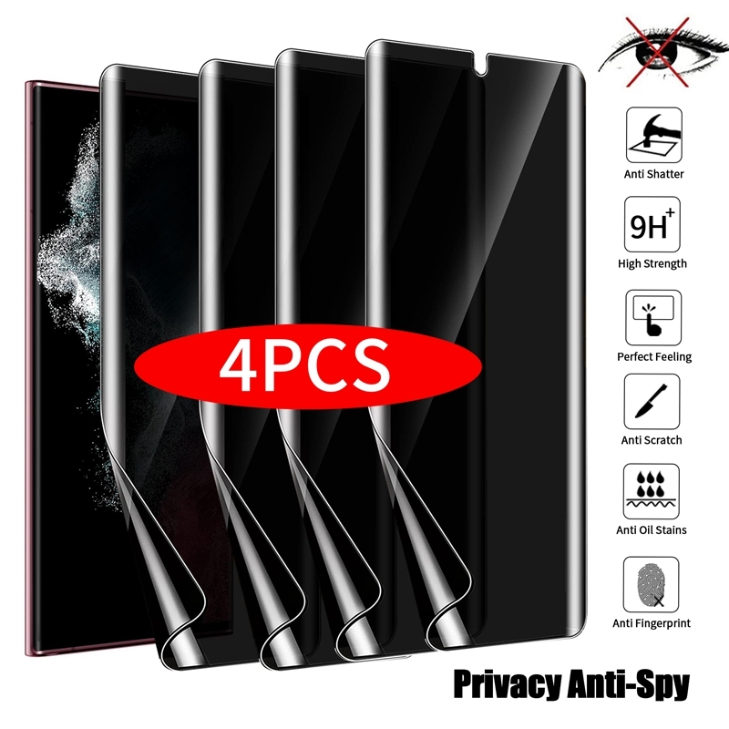 4Pcs Anti Spy Hydrogel Film For Samsung Galaxy S20 S21 FE S22 S23 S24 Plus Note 10 20 Ultra Privacy Screen Protector