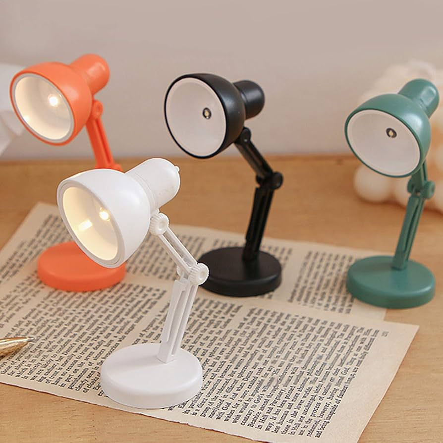 LED Mini Table Lamp Fold-able Night Reading Book Lamps Home Room