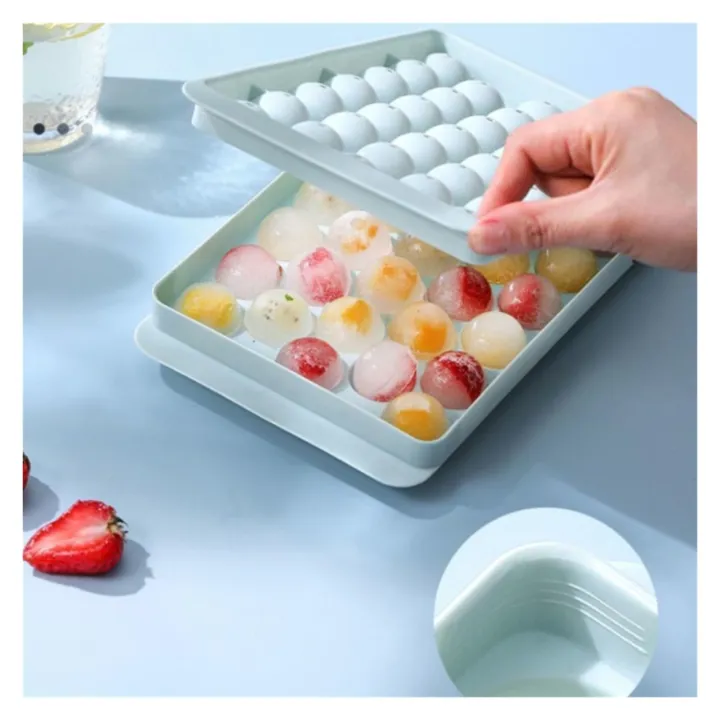 33 Ice Boll Hockey PP Mold Frozen Whiskey Ball Popsicle Ice Cube Tray Box Lollipop Making Gifts Kitchen Tools Accessories