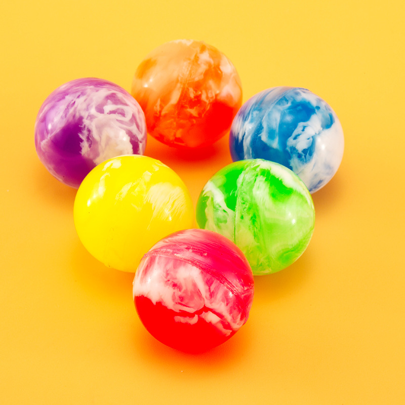 1PCS Marbleized High Bouncing Ball Large Size 55MM Birthday Party Favors Carnival Prizes For Adults Kids Boys Girls