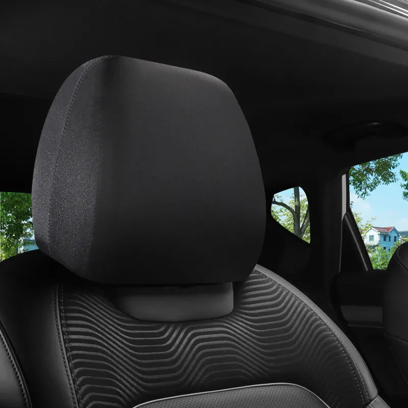 1PC Universal Elastic Car Seat Headrest Cover Anti-Dirty Protective Modified Car Interior Accessory for Lorry Sedan