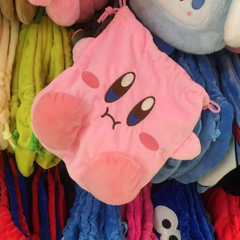Cute Star Kirby Cosmetics Storage Bag Kawaii Cartoon Large capacity Makeup Bags Fashion Bundle Pocket Portable Coin Purse