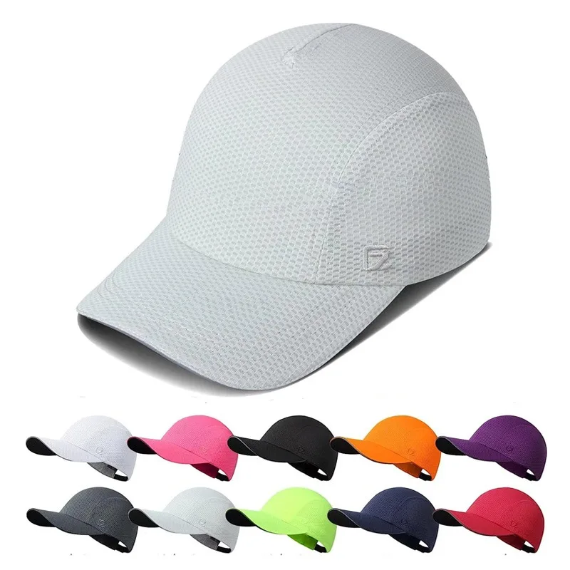 GADIEMKENSD Performance Running Cap Mesh Baseball Hat Breathable Soft Summer Sun Casual Outdoor Adjustable Cap