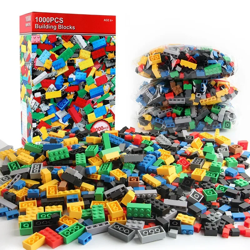 DIY Creative Building Blocks Lot Pack Set Urban Classic MOC Building Blocks Assembled Birthday Children's Educational Toys