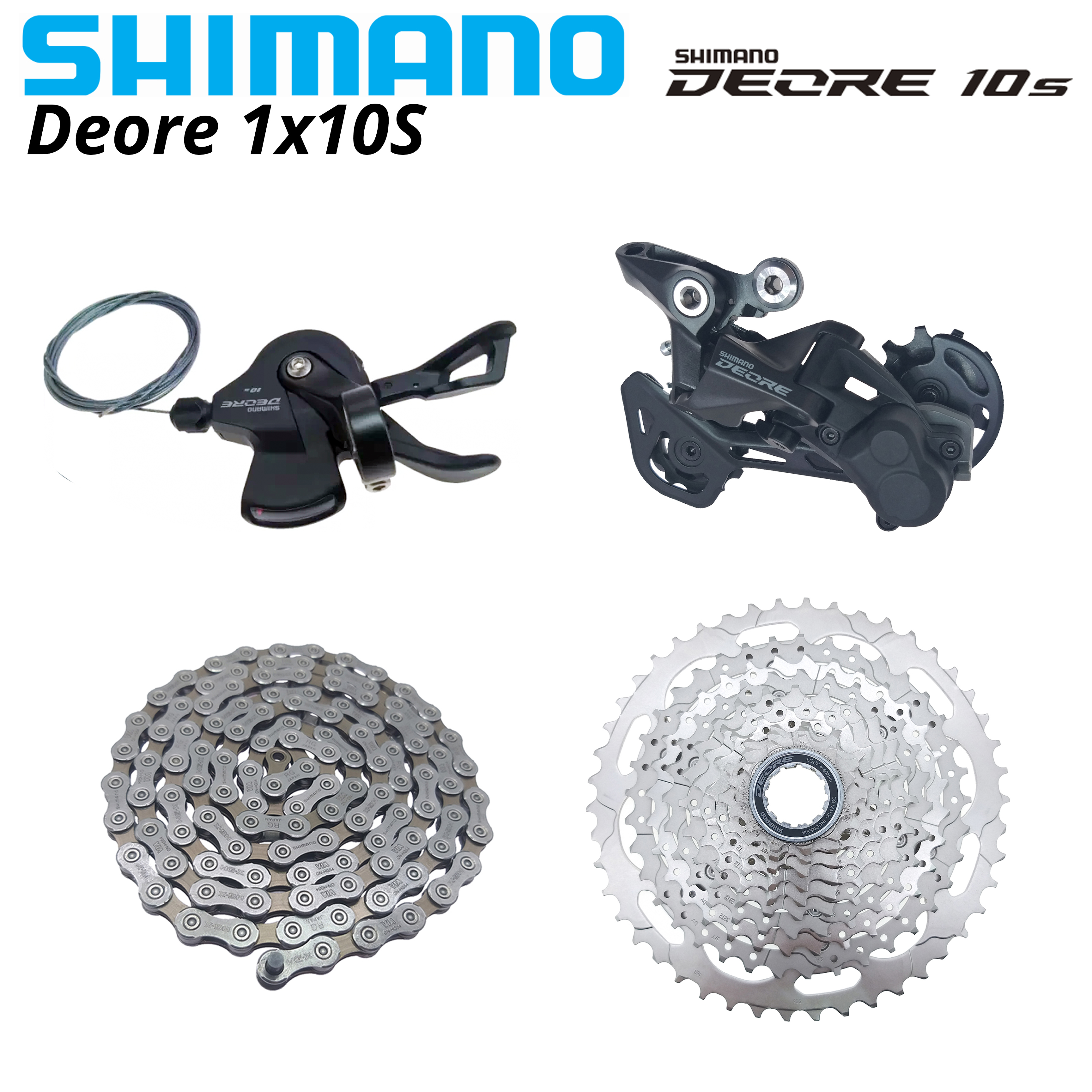 SHIMANO CUES 10S 11S U6000 MTB 1X10/11 Speed Groupset Shifter Derailleur Chain Cassette Cranset Brake Original Bike Parts