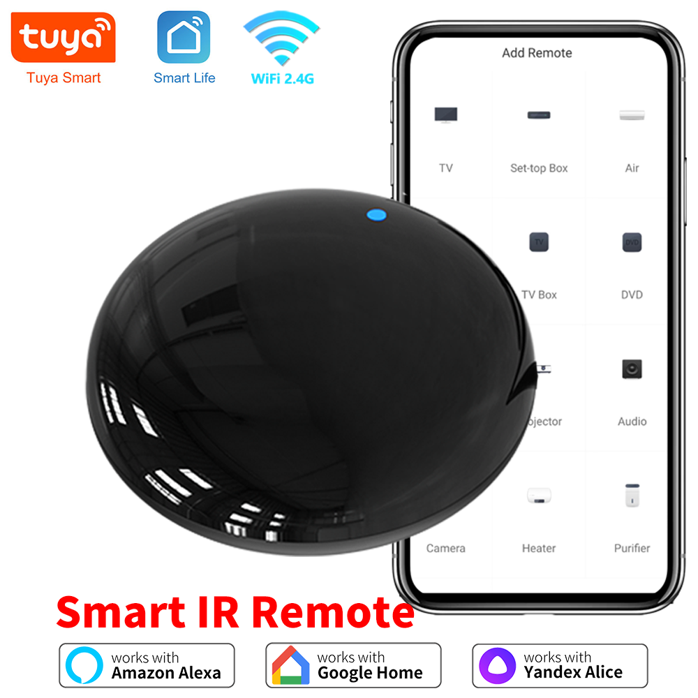 WiFi IR Remote For Smart Home APP SmartLife Remote Control For TV DVD AUD AC Remote Works with Alexa Google Home Yandex Alice