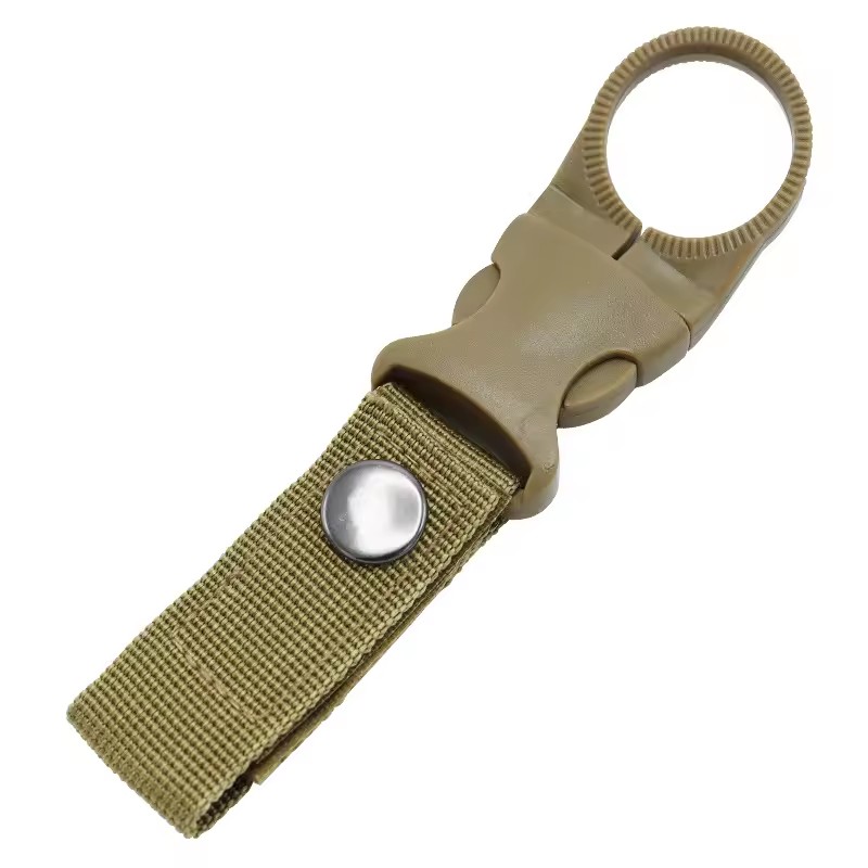 Water Bottle Holder Clip Nylon Sturdy Durable Lightweight Hiking Climbing Camping Outdoor EDC Backpack Belt Webbing Buckle Hook
