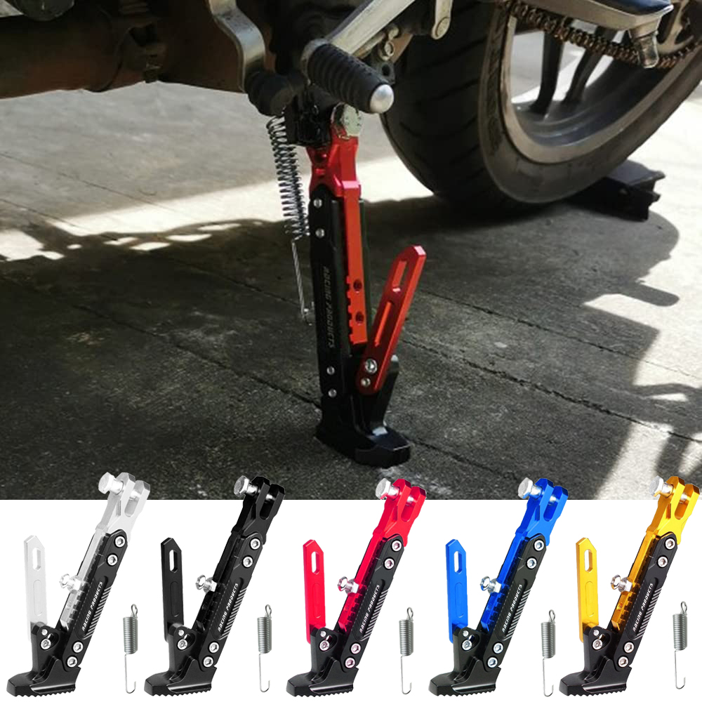 Motorcycle Adjustable CNC Metal Foot Bracket Kick Side Bracket Durable Corrosion Resistant Bracket Motorcycle Stand Accessories