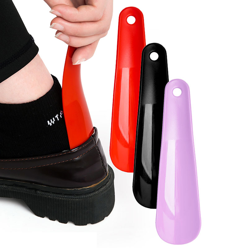 2/1pc Lightweight Plastic Shoehorn with Travel Shoe Horn Helper for Men Women-Kids Aid Accessories