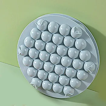 Ice Cube Tray Flexible Round Ice Cube Making for Coffee Juice Chilled Drinks Blue | 1 Ice Cube Tray