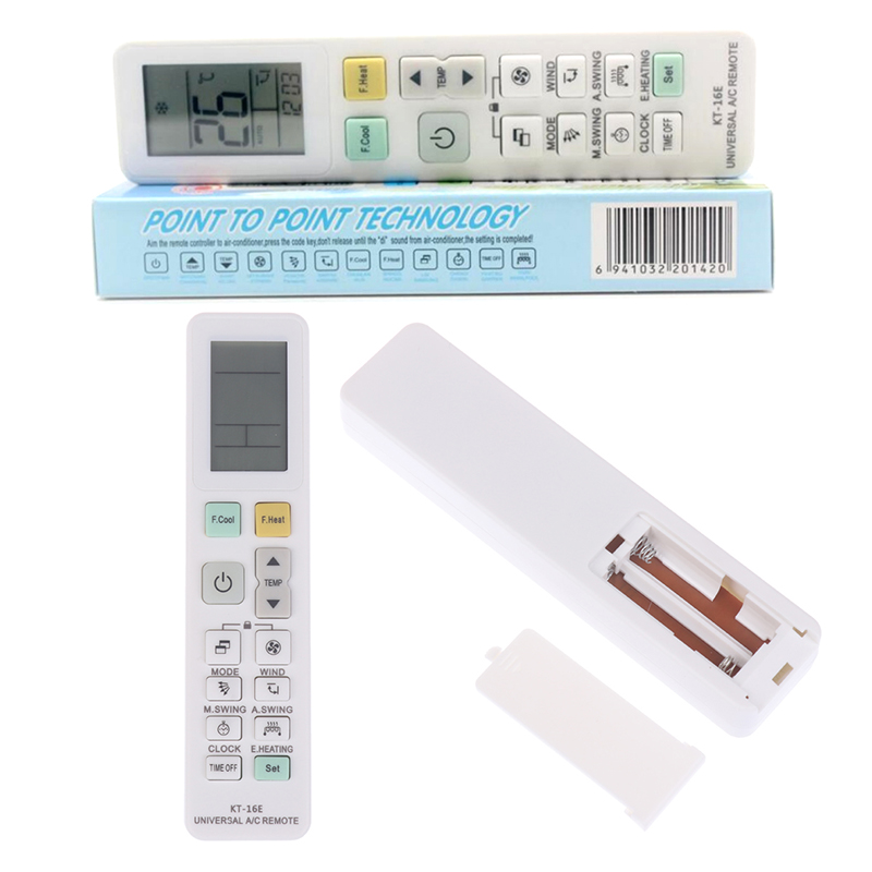 1PC High Quality Universal Remote Control KT-16E AC Digital LCD Air Conditioner DIY Accessories Compatible