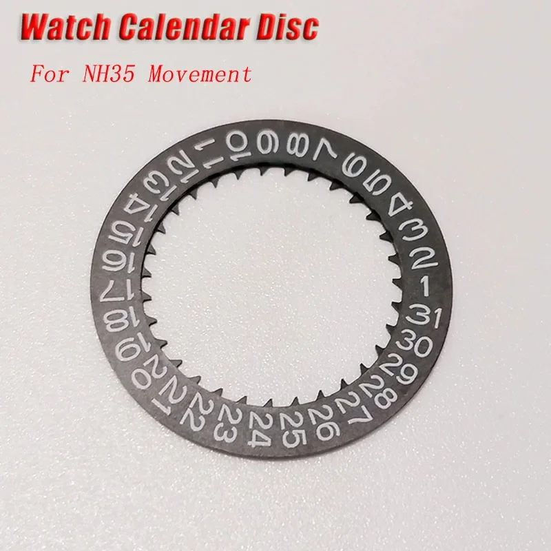 Black/White Watch Calendar Disk 3 o'clock Date Disc For NH35 Movement Modified Watches Calendar Accessories
