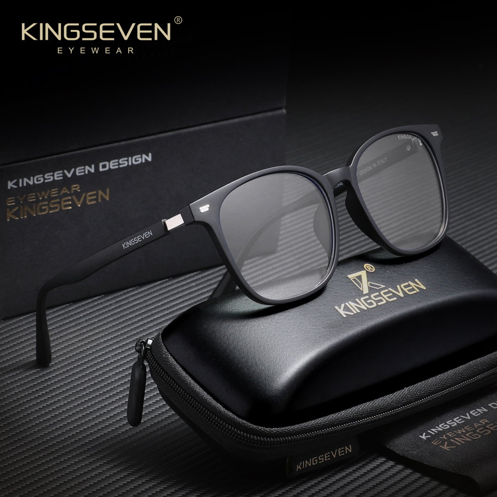 KINGSEVEN Blue Light Blocking Glasses Men/Women High Quality Aluminum Computer Protective Anti-Blue Ray Eyewear Frames
