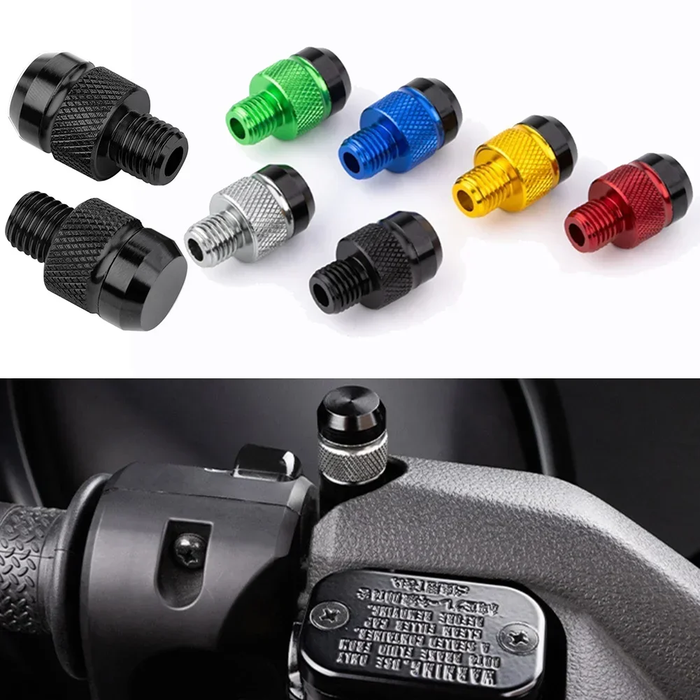 M10*1.25 Motorcycle CNC Rear View Mirror Hole Plug Screws Caps Bolt For Kawasaki Yamaha Honda Suzuki Aprilia KTM Husqvarna
