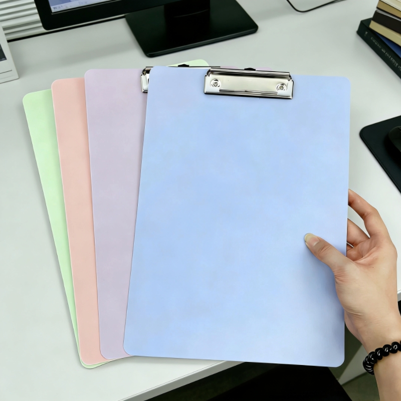 1PC Colorful A4 File Folder with Writing Board Clip Meeting Minutes Clip Sketch Pad Clip Portable for Office School Supplies