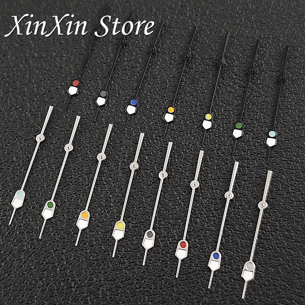 Watch Hands Weak Green Luminous 3Pins Watch Pointers for NH34 NH35 NH36 NH70 /NH38/4R/7S Movement Black Red Watch accessories