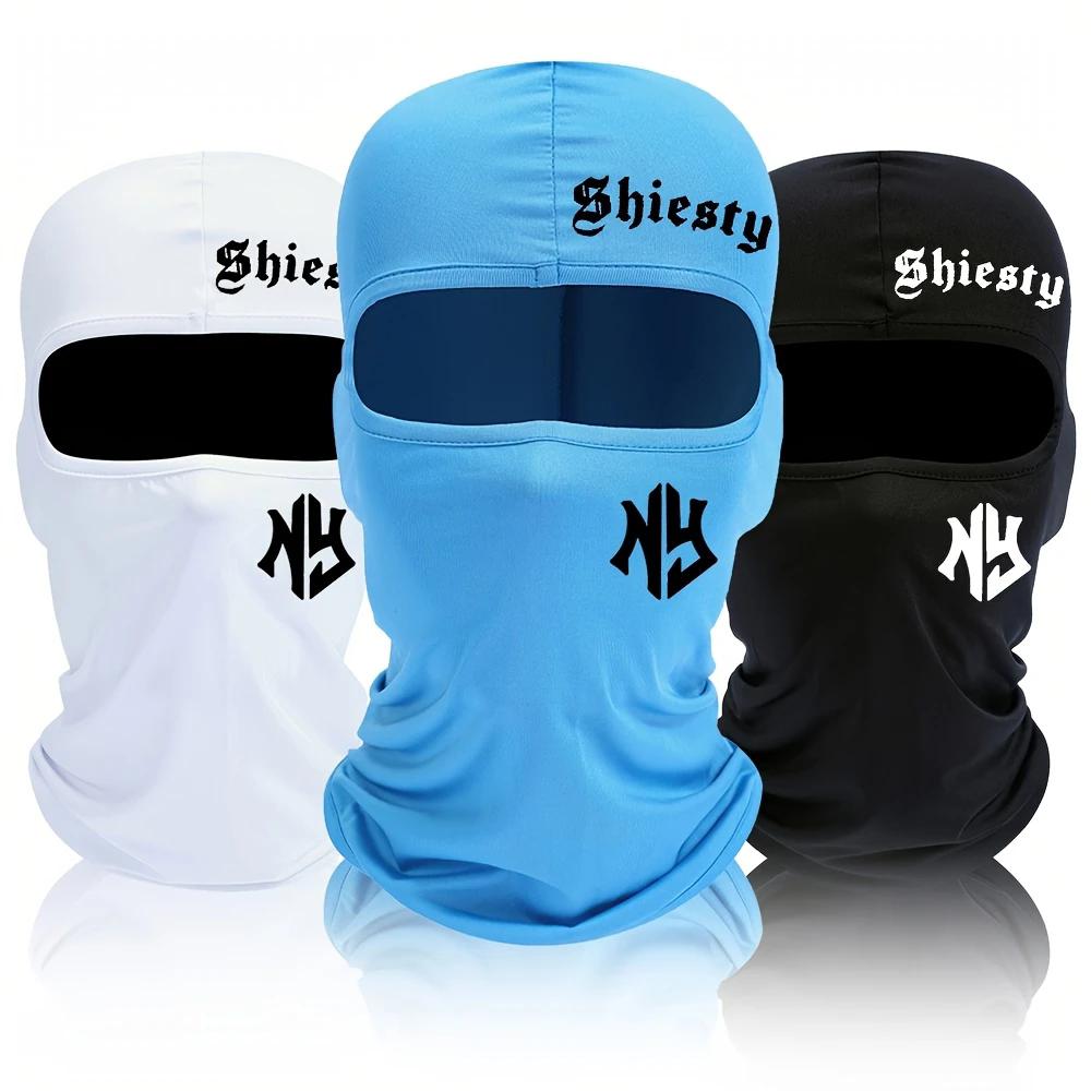 Unisex UV Protection Cooling Balaclava Face Mask 1pc/2pc/3pcs 100% Polyester Woven Neck Gaiter, Summer Scarf for Motorcycle