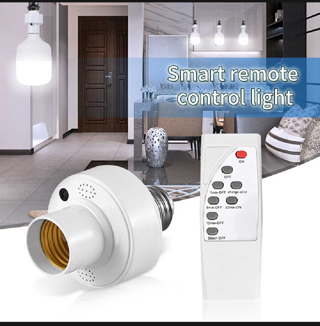 Smart LED Remote Control Bulb Holder