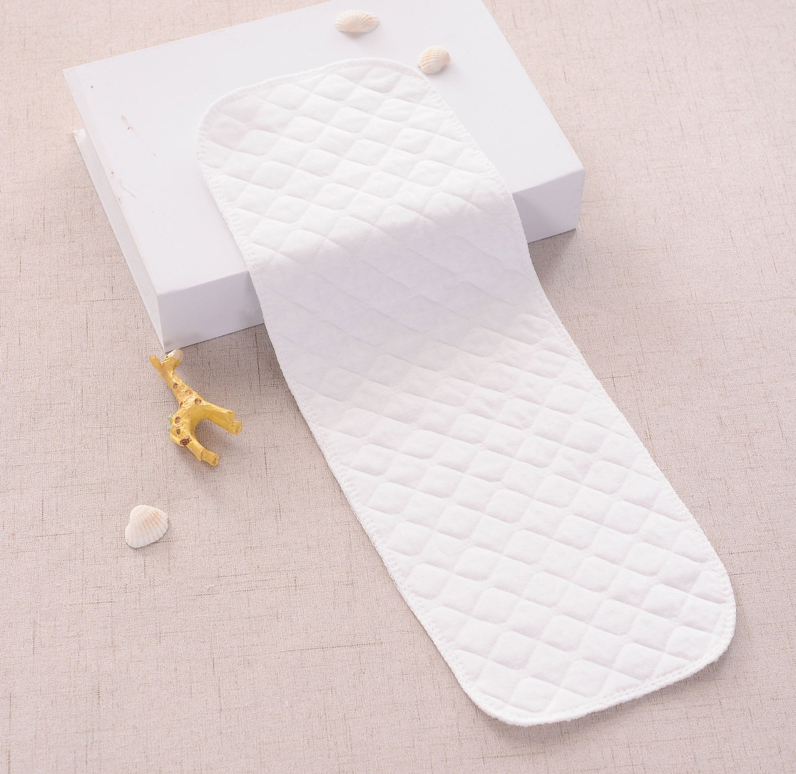 10 Pieces Of Three-Layer Eco-Cotton Diapers For Babies, Cotton Diapers, Rewashable, Absorbent And Breathable, 32*12cm