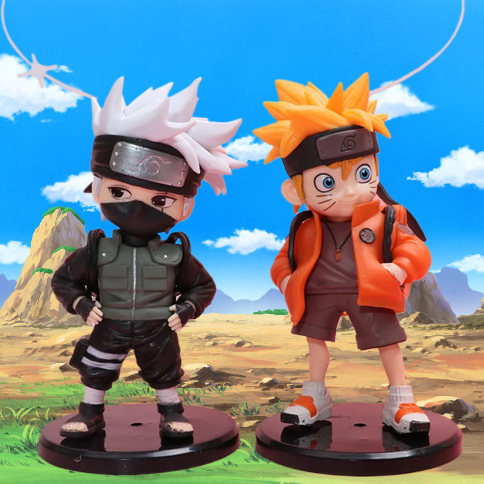 2026 Hot Hatake Kakashi Naruto Uzumaki Q Edition Figure Backpack Model Creative High-value Doll with Base Car Desktop Ornaments