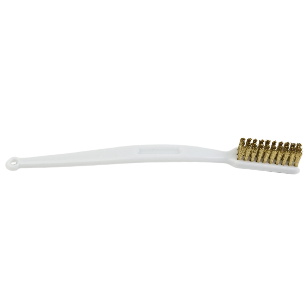 Practical High Quality New Wire Brush Wire Brush Handle Brass Machine Polishing Nylon Wire Plastic Silver 1PCS