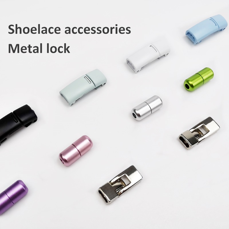 Fashion New Metal Shoelace Magnetic Buckle Shoes Accessories Sneaker Kits Metal Laces Buckle 4 Style Shoe Decorations