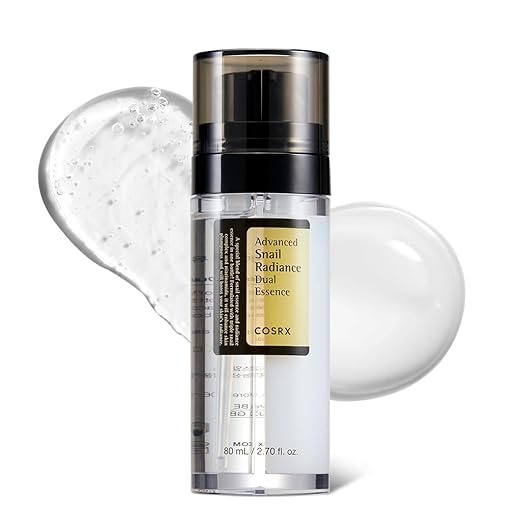 COSRX Niacinamide 5% , Snail Mucin 74% Dual Essence , Anti aging Face Serum For Dull Skin , Hydrating , Brightening , Repairing 80 ML