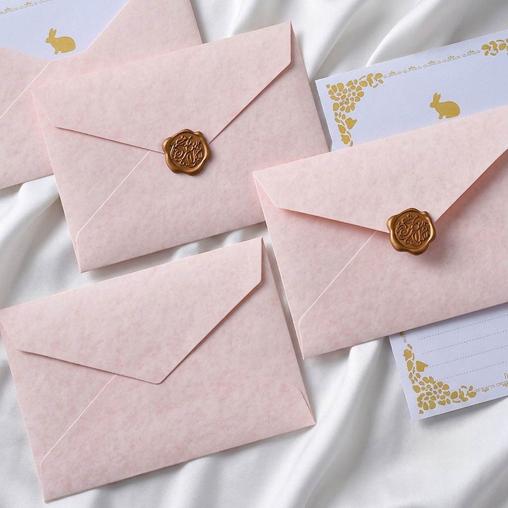 16PCS Korean Ins Aesthetic Pink Envelope Set Romantic Love Letter Greeting Card Mother's Day Birthday Girlfriend Wedding