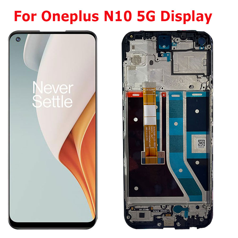 6.49" New For Nord N10 5G LCD Display Screen Touch Panel Digitizer For One Plus Nord N10 BE2029 Screen Replacement