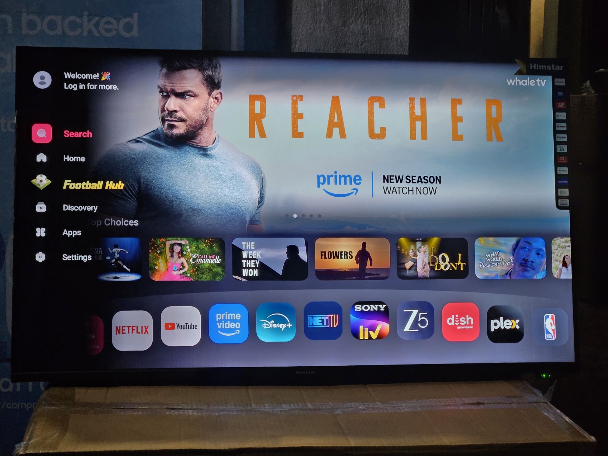 Himstar 4K UHD 43" Smart Tv With Voice Remote, 5G wifi